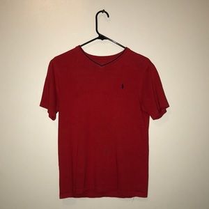Red polo T-shirt